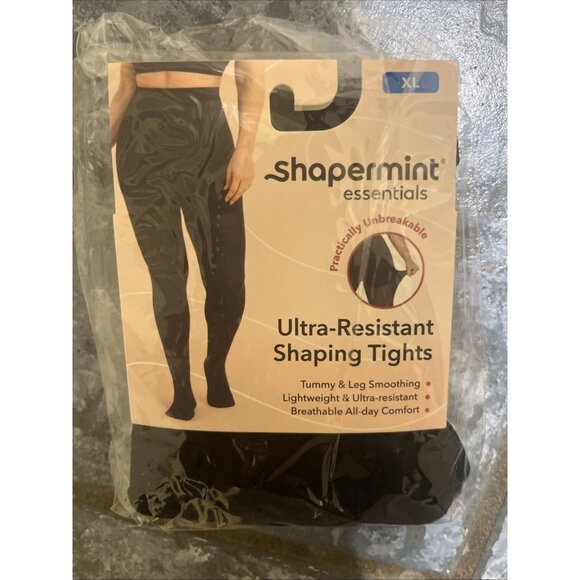 Shapermint Essentials Ultra-Resistant Shaping Tights Women’s Size XL‎ Black NWT - Picture 1 of 5